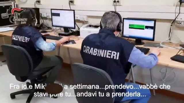 Bari - 21 arresti per droga tra Japigia e Mola. I filmati diffusi dai Carabinieri (04.04.25)