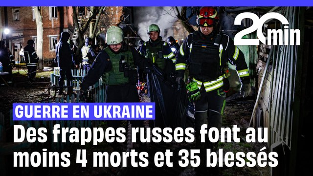 Guerre en Ukraine : des frappes russes font au moins quatre morts et 35 blessés