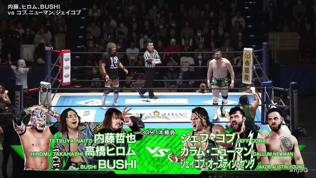 BUSHI, Hiromu Takahashi & Tetsuya Naito vs Jakob Austin Young, Callum Newman & Jeff Cobb: Road to SAKURA GENESIS 2025～Jr.GENESIS～ (4/4/2025)