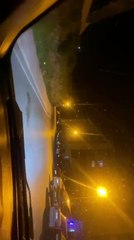 Aç kalan çakallar kent merkezine indi