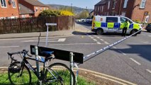 Police at Daniel Hill Street, near Upperthorpe, Sheffield