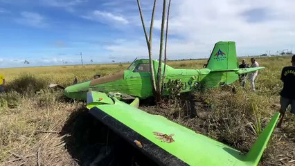 Vídeo mostra como ficou avião após pouso de emergência no Pilar