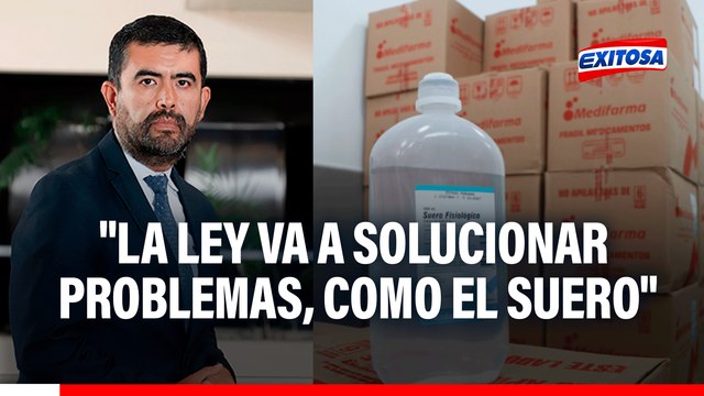 Ley de medicamentos genéricos intercambiables podría solucionar crisis de suero en el país, según experto