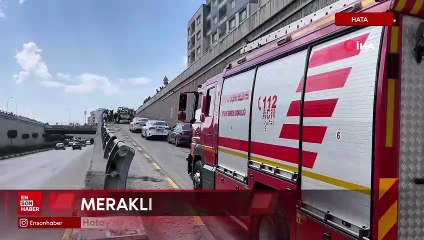 Hatay'da alt geçitte yaşanan kazayı film gibi izlediler