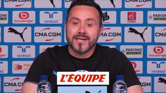 De Zerbi : «Je passe pour un criminel, mais je n'en suis pas un» - Foot - Ligue 1 - OM