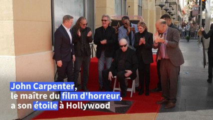 Le maître du film d'horreur John Carpenter obtient son étoile à Hollywood