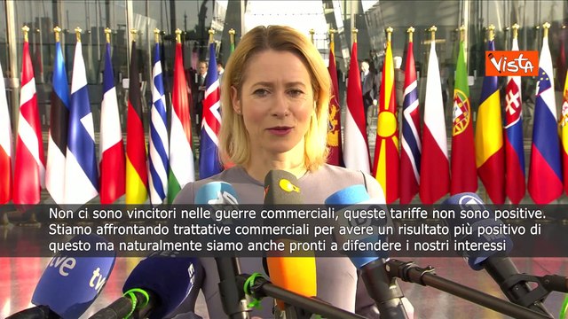 Dazi Usa, Kallas: Non ci sono vincitori nelle guerre commerciali SOTTOTITOLI