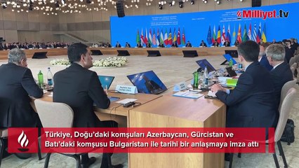 Bakü’de tarihi anlaşma: Türkiye, Azerbaycan, Gürcistan ve Bulgaristan imzaları attı