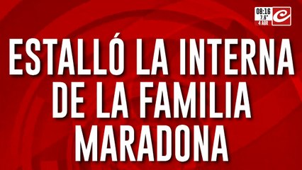 Gritos y escándalo en pleno juicio: estalló la interna entre la familia Maradona