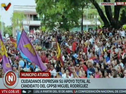 Ciudadanos de Amazonas respaldan a la candidatura del revolucionario del GPPSB Miguel Rodríguez