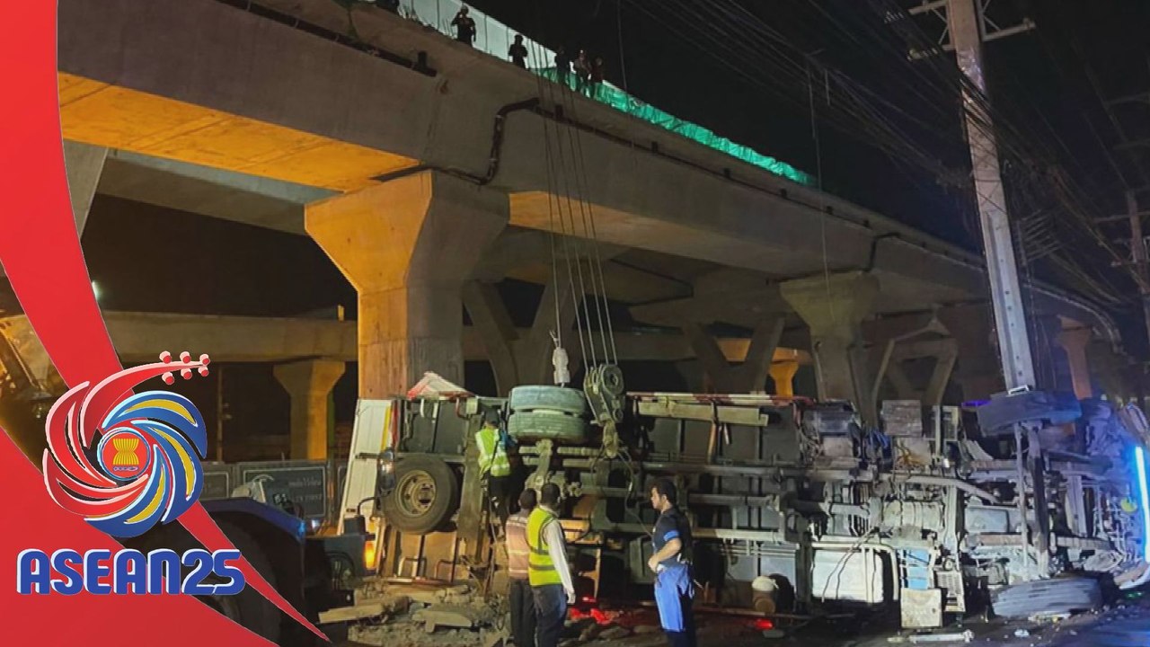 Kren enam roda jatuh, seorang pemandu trak cedera