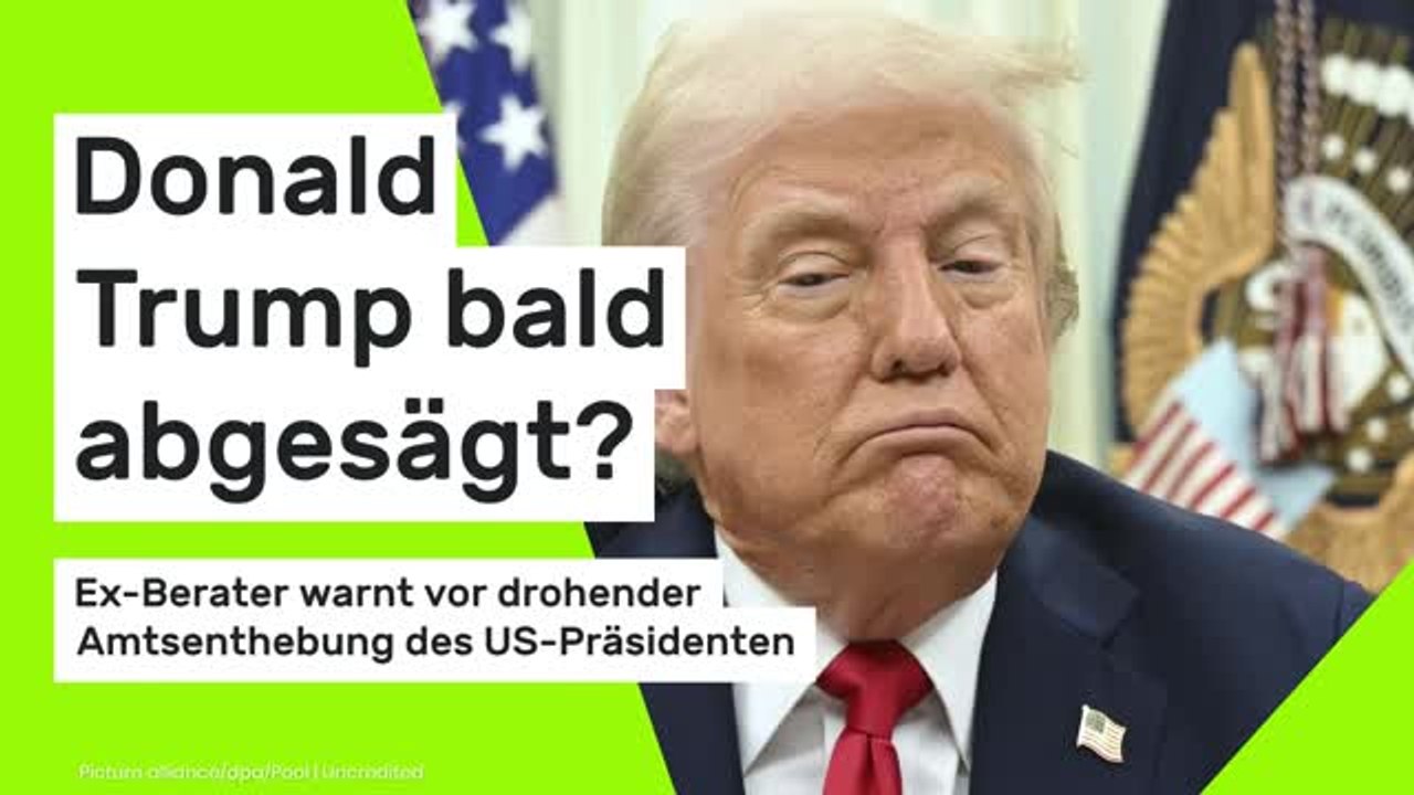 Donald Trump: Ex-Berater warnt vor drohender Amtsenthebung des US-Präsidenten