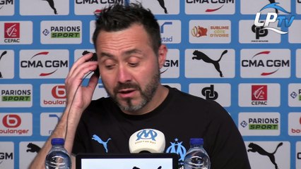 Mercato OM : De Zerbi fustige le possible intérêt du Milan