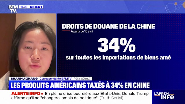 Droits de douane: la Chine riposte en annonçant des droits de douane de 34% sur les biens importés des Etats-Unis
