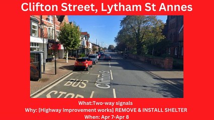 Fylde & Wyre roadworks Apr 7-Apr 13