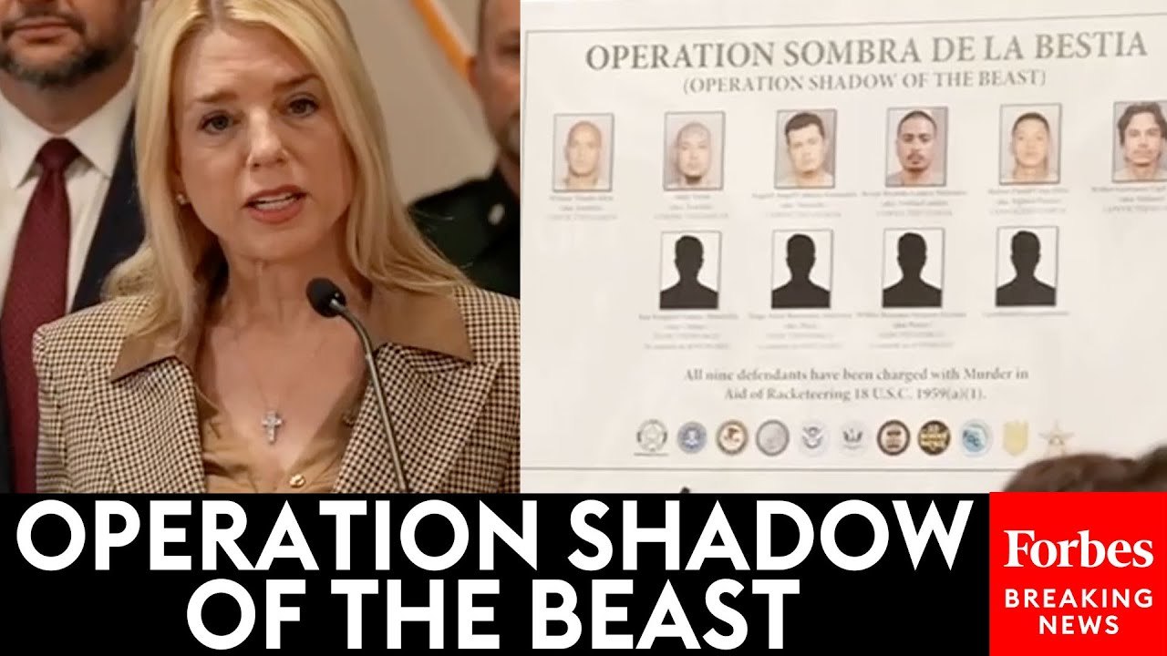 AG Pam Bondi Announces New Arrests Of Multiple Alleged MS-13 Gang Members In Florida