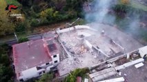 Ercolano, come il drone riprese il luogo dell'esplosione nella fabbrica di fuochi d'artificio