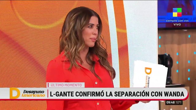 L-Gante confirmó su separación de Wanda Nara