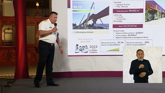 El vicealmirante Juan Carlos Vera presenta avances en el Corredor Interoceánico del Istmo de Tehuantepec