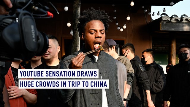 YouTube sensation draws huge crowds in trip to China