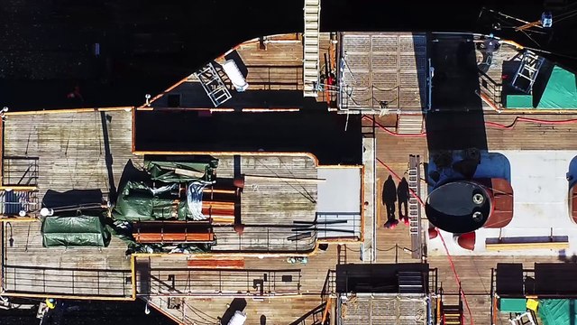 Paddle Steamer Waverley at Garvel Dry Dock in Greenock