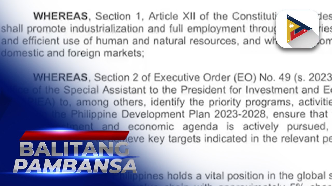 PBBM forms advisory body for semiconductor, electronics industry; PH can be more aggressive in agri exports to U.S. at 17% tariff: DA