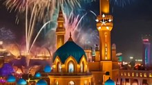 Fireworks at Global Village,  Dubai AI generated