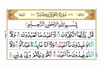 Surah Al Kafiroon / QuranChapterNo 109/ AllahKaTohfaQuran