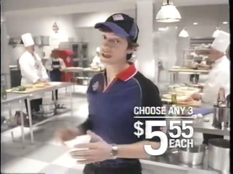 Domino's pizza commercial (2009) Mix-N-Match 3 for $5.55
