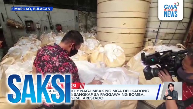 Planta na umano'y nag-iimbak ng mga delikadong kemikal gaya ng sangkap sa paggawa ng bomba, sinalakay; 3 Chinese, arestado | Saksi