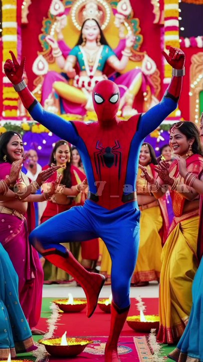Avengers are celebrating Navratri