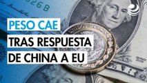 Peso mexicano cae con fuerza tras respuesta de China a los aranceles de Donald Trump
