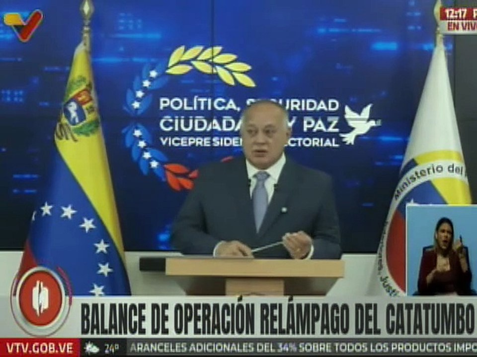 Vpdte. Sec. Diosdado Cabello: Hemos dado golpes contundentes a la corrupción en el edo. Zulia