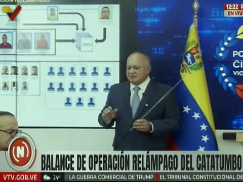 Vpdte. Sec. Diosdado Cabello: Han sido capturados 5 nuevos alcaldes vinculados al narcotráfico