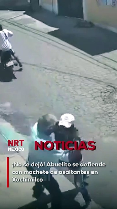 Dos hombres a bordo de una motocicleta intentaron asaltar a un hombre de la tercera edad en Tulyehualco, Xochimilco. Sin embargo, el adulto mayor, lejos de amedrentarse, sacó un machete y se defendió con determinación.
