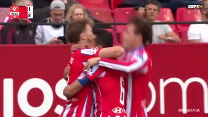 ATLÉTICO DE MADRID 2 VS 1 SEVILLA | RESUMEN