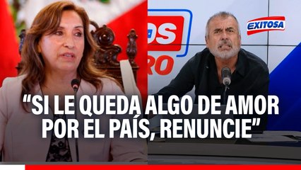 Nicolás Lúcar: Dina Boluarte, si le queda algo de amor por el país, renuncie