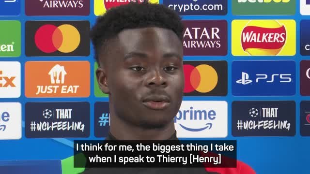 Saka reveals Henry conversations ahead of Real Madrid clash