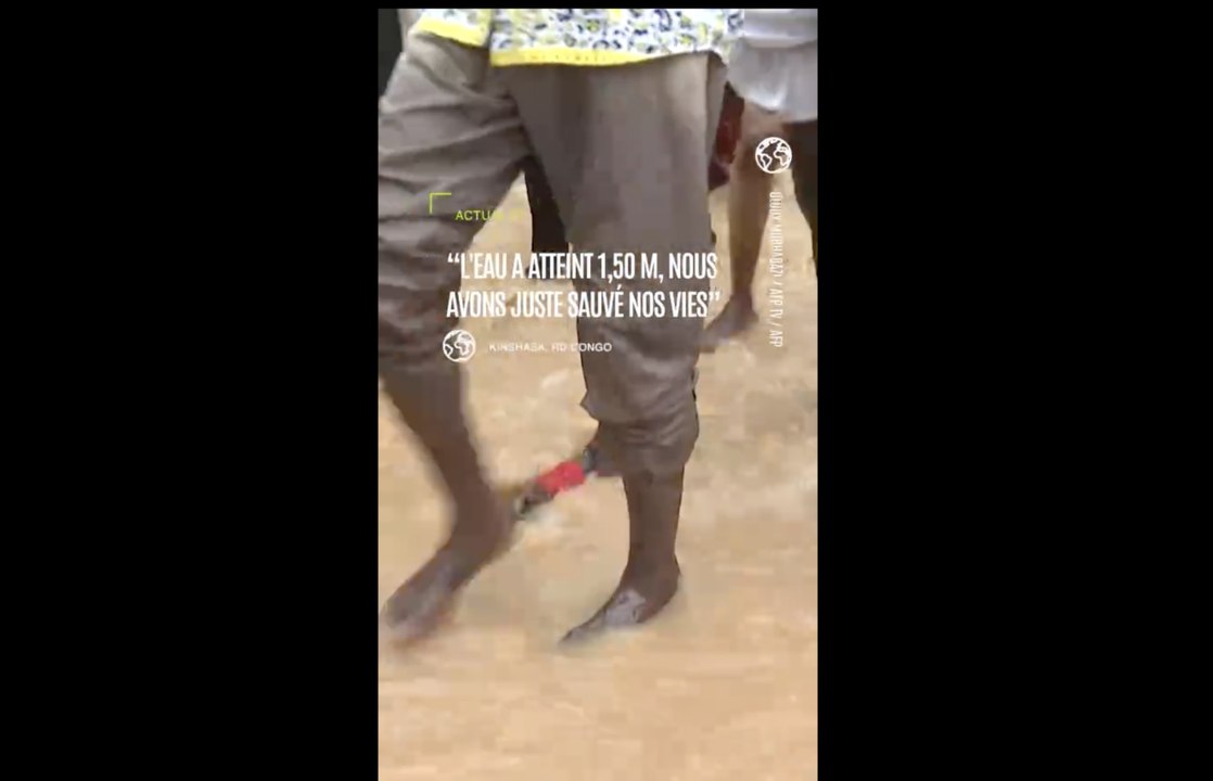 RDC : À Kinshasa, des pluies diluviennes font une trentaine de morts