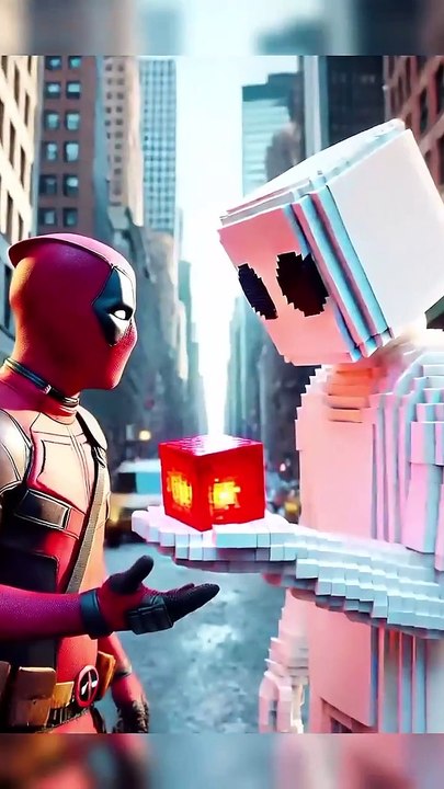 Transformation into minecraft chracters - Spiderman vs Sonic vs Deadpool #spiderman #joker #sonic