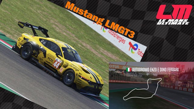 Tour de piste à Imola en Mustang LMGT3 sur Le Mans Ultimate