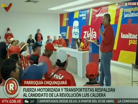Sector transporte del estado Zulia manifiesta su apoyo al candidato del GPPSB Luis Caldera