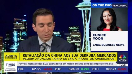 China impõe tarifa de 34% e acende alerta global no comércio com os EUA | CNBC BREAKING