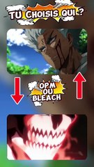 OPM OU BLEACH tu choisis lequel ?