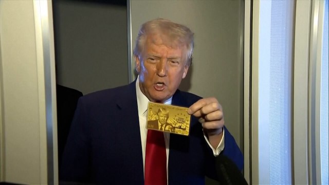 Trump touts $5 million gold card visas for pathway to citizenship