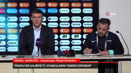 Sergej Jakirovic'ten galibiyet sözleri: Kolay olmadı!