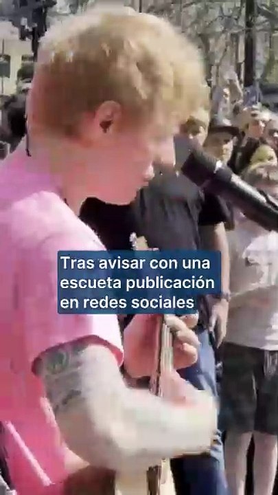 Ed Sheeran da un concierto sorpresa en Londres para promocionar su nueva canción ‘Azizam’