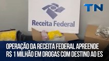 Operação da Receita Federal apreende R$ 1 milhão em drogas com destino ao ES