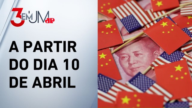 China anuncia tarifa de 34% sobre produtos dos EUA após ‘tarifaço’ de Trump