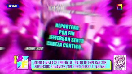 OLENKA SE ENREDA AL TRATAR DE EXPLICAR SUS SUPUESTOS ROMANCES CON PIERO Y FARFÁN | Willax